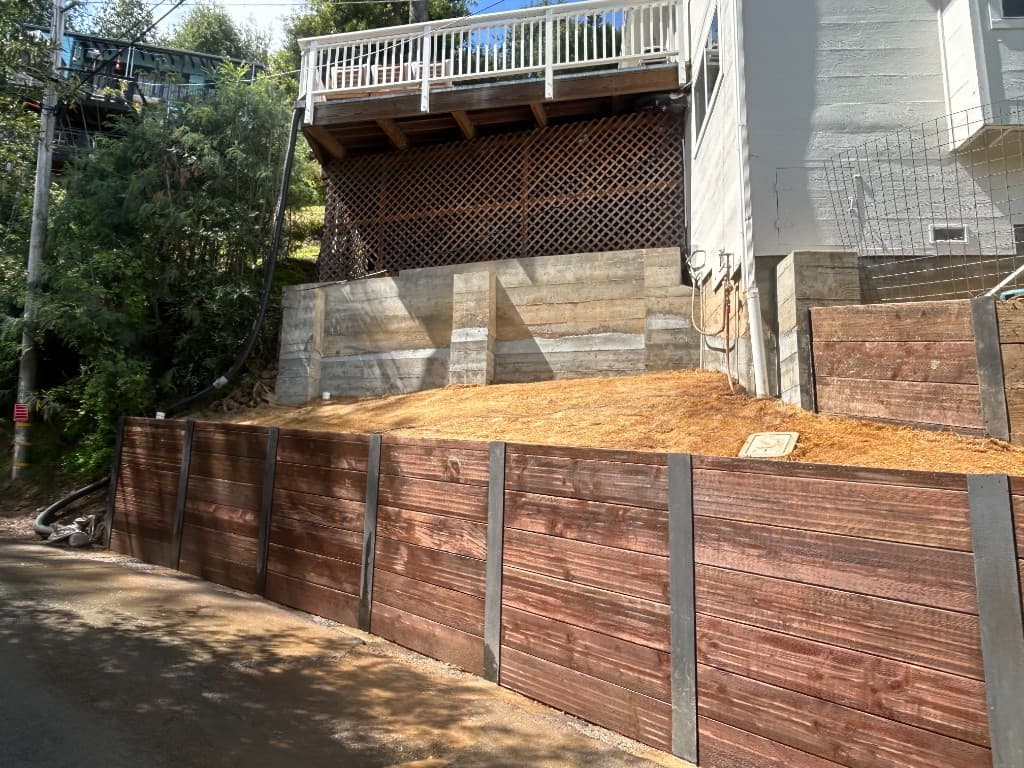 After project completion with finished improvements and stabilized site
